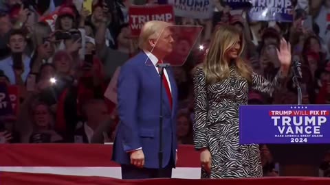 Donald And Melania Trump Madison Square Gardens