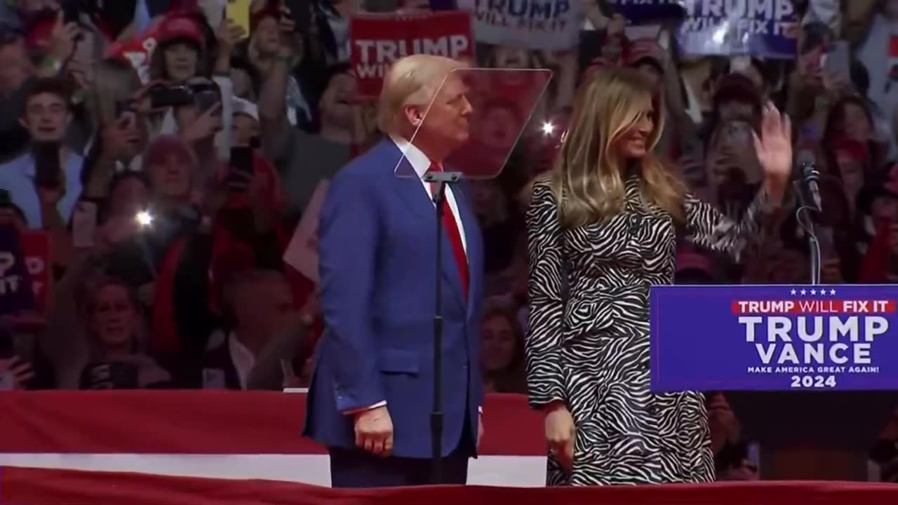 Donald And Melania Trump Madison Square Gardens
