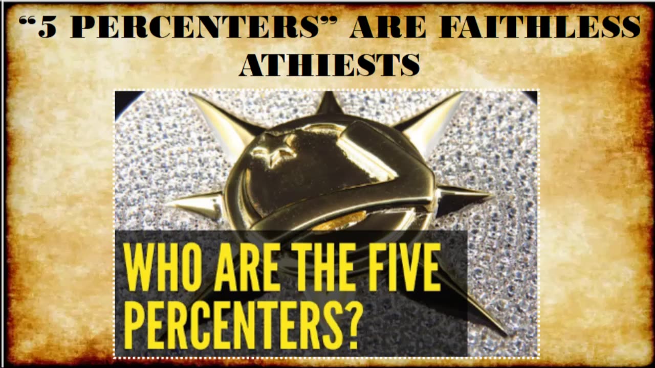 5 PERCENTERS ARE FAITHLESS ATHEISTS