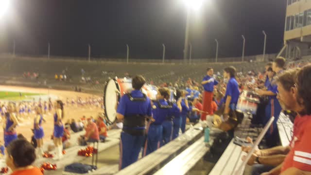 JONAH AND JCCS BAND AT FOOTBALL GAME