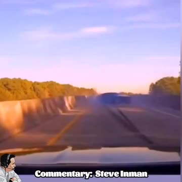 Man gives up after Police car chase & 2nd Police car moves in to make sure