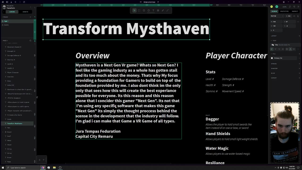 Transform Mysthaven (WT) Dev log 0