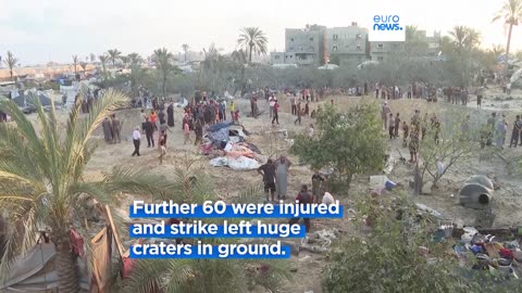 At least 19 killed in Israeli airstrike on tent camp in Gaza