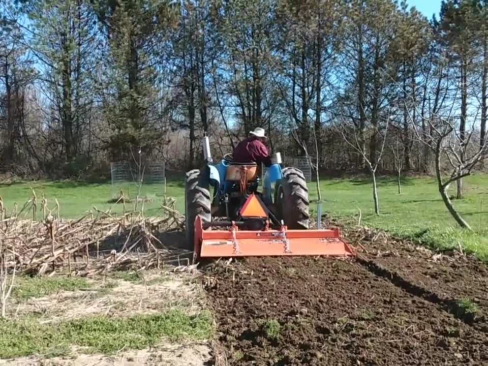 ROTOTILLING OUR GARDEN SOIL FOR PLANTING