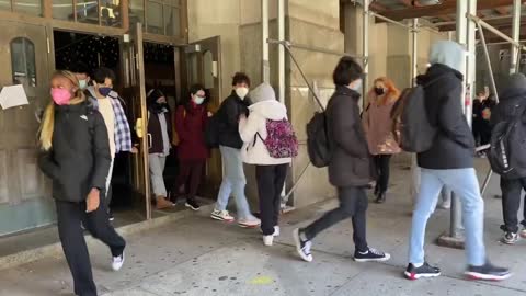 Hundreds Walk Out of Brooklyn Tech to Protest the Continuation of in Person School Amid Omicron