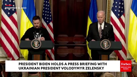 Biden Calls On Congress To Pass Funding For Ukraine In Press Briefing With President Zelensky