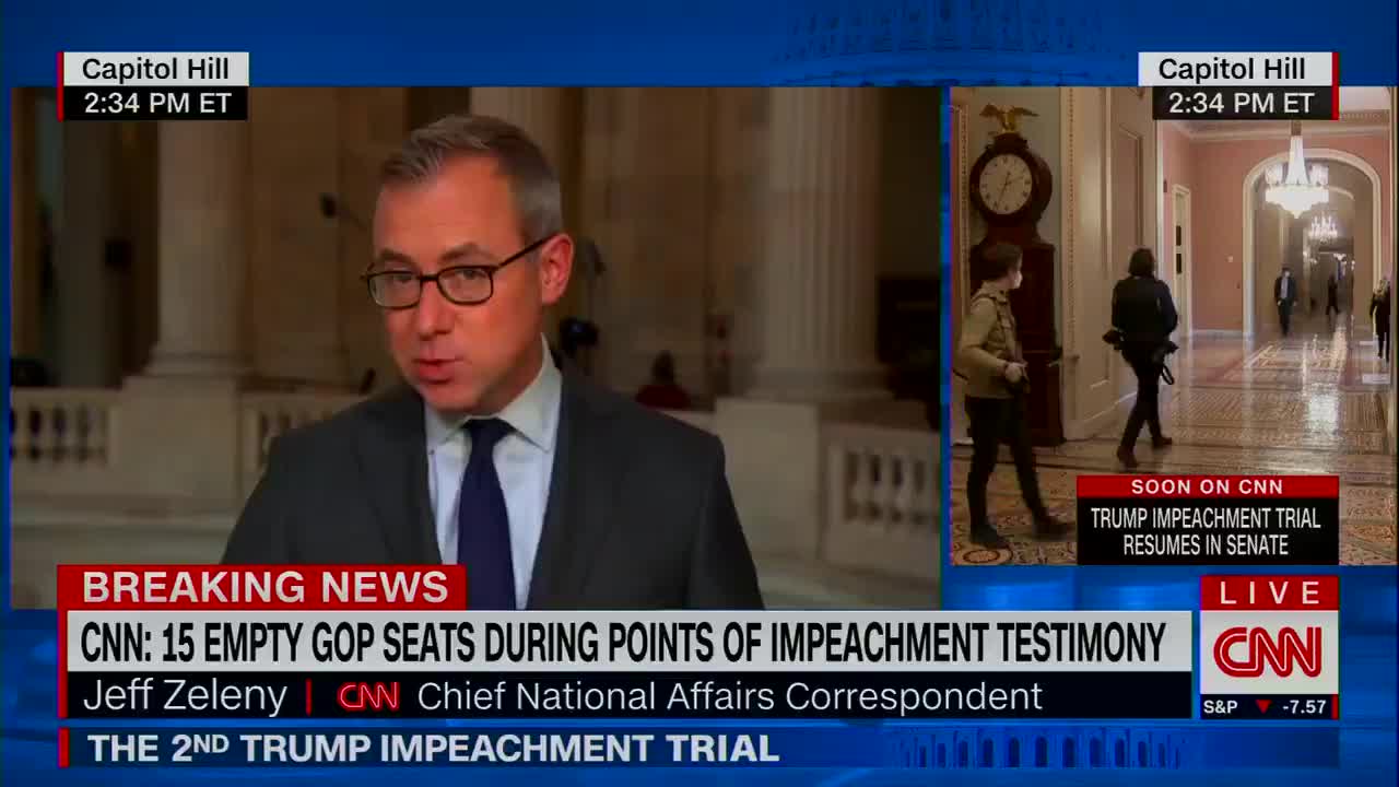 CNN Whines About 15 Senators Missing from Impeachment Sham