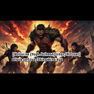 [Wolverine sings/AI Cover] Attack on Titan/Shingeki no Kyojin S1 OP Linked Horizon - Guren no Yumiya