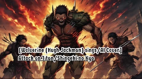 [Wolverine sings/AI Cover] Attack on Titan/Shingeki no Kyojin S1 OP Linked Horizon - Guren no Yumiya