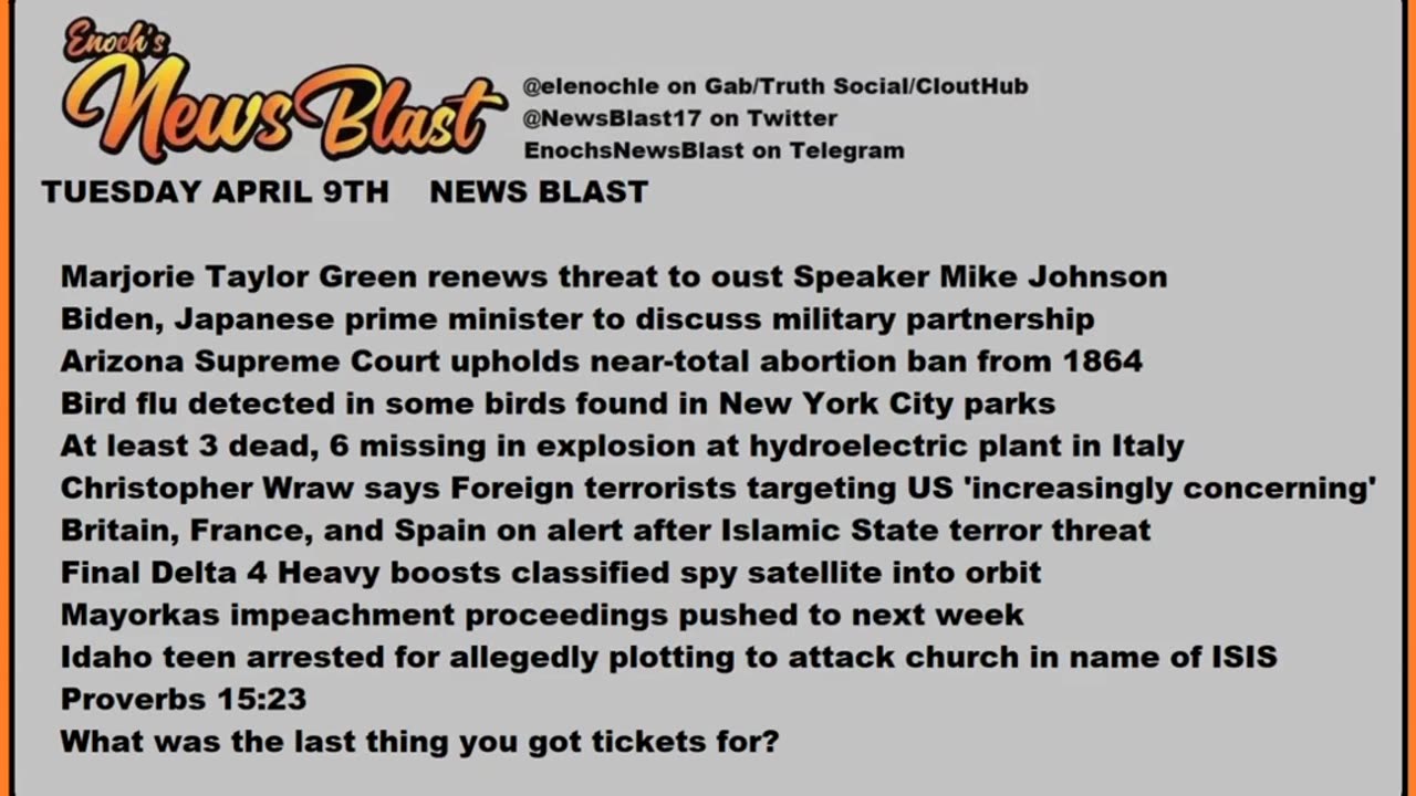 Enoch's News Blast