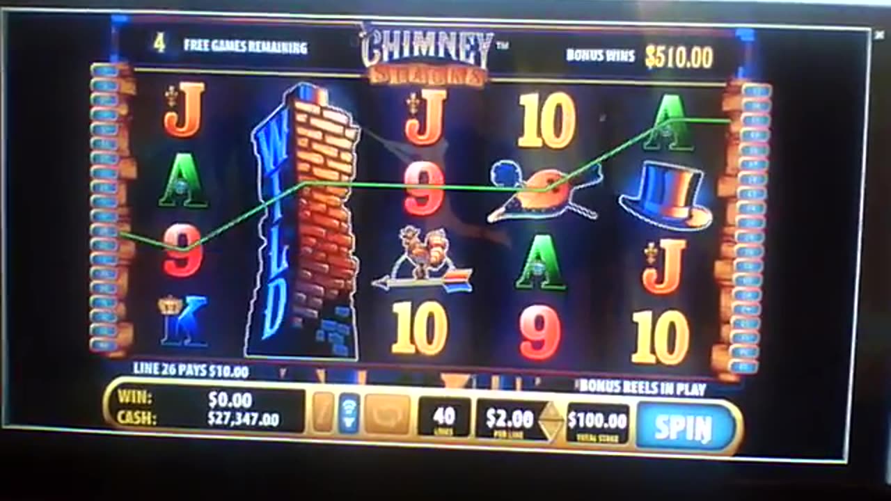 (The money here is pretend, btw!) Chimney Sweep Slot Machine winning tune...