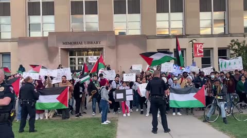 “glory to the *martyrs” chant - @UWMadison campus.