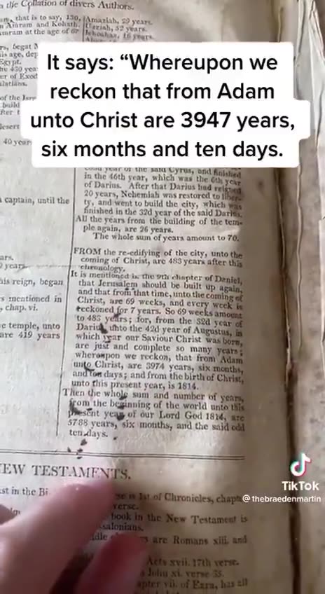 The Old Bible confirms that the Earth will be exactly 6,000 years old in 2024!