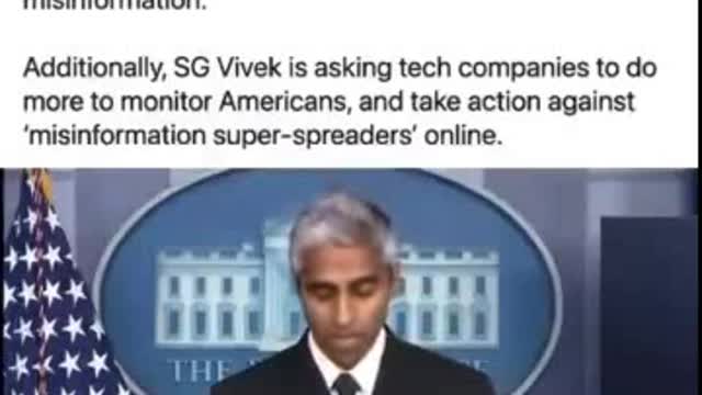 Surgeon General tells the press the Rockefeller foundation is fighting misinformation