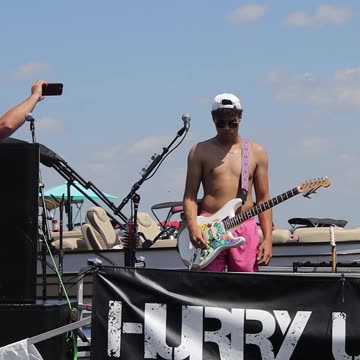 Hurry up Wait sings Old Dominion's Make It Sweet at Shawano Lake Sand Bar Bash