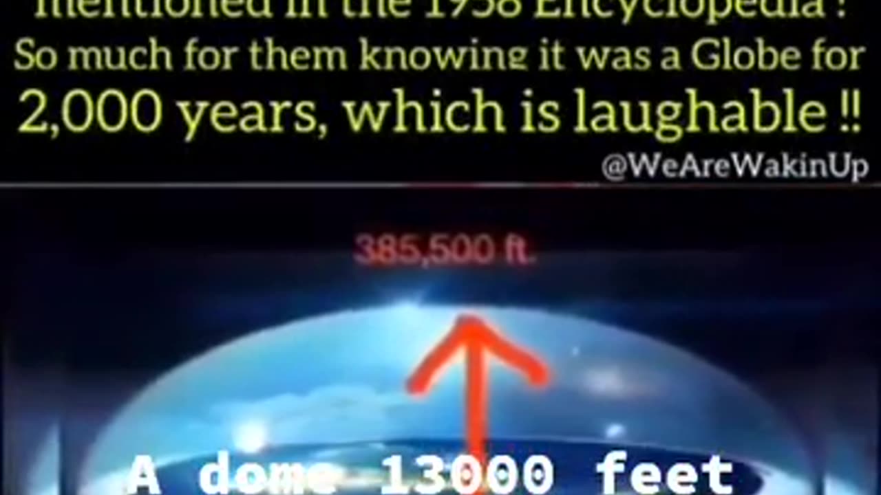 FLAT EARTH WITH A DOME OVER US CALLED THE FIRMAMENT! 1958 Encyclopedia