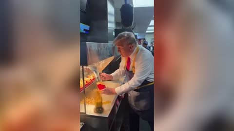 TRUMP WORKING AT MCDONALD'S NOW HE KNOWS WHAT A BLACK JOB FEELS LIKE