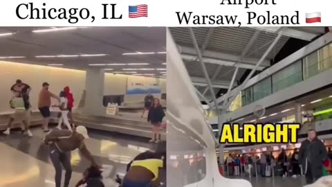 Airports - Chicago vs Warsaw