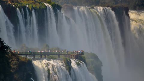 Relax Library: Video 75.Big Waterfalls Hot Day