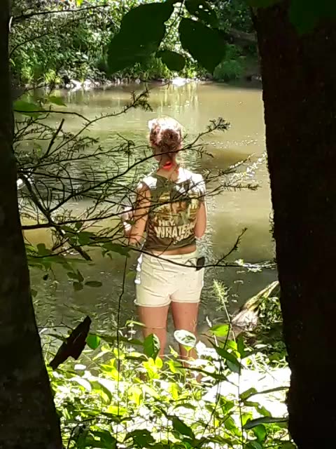 Unless she's out fishing me