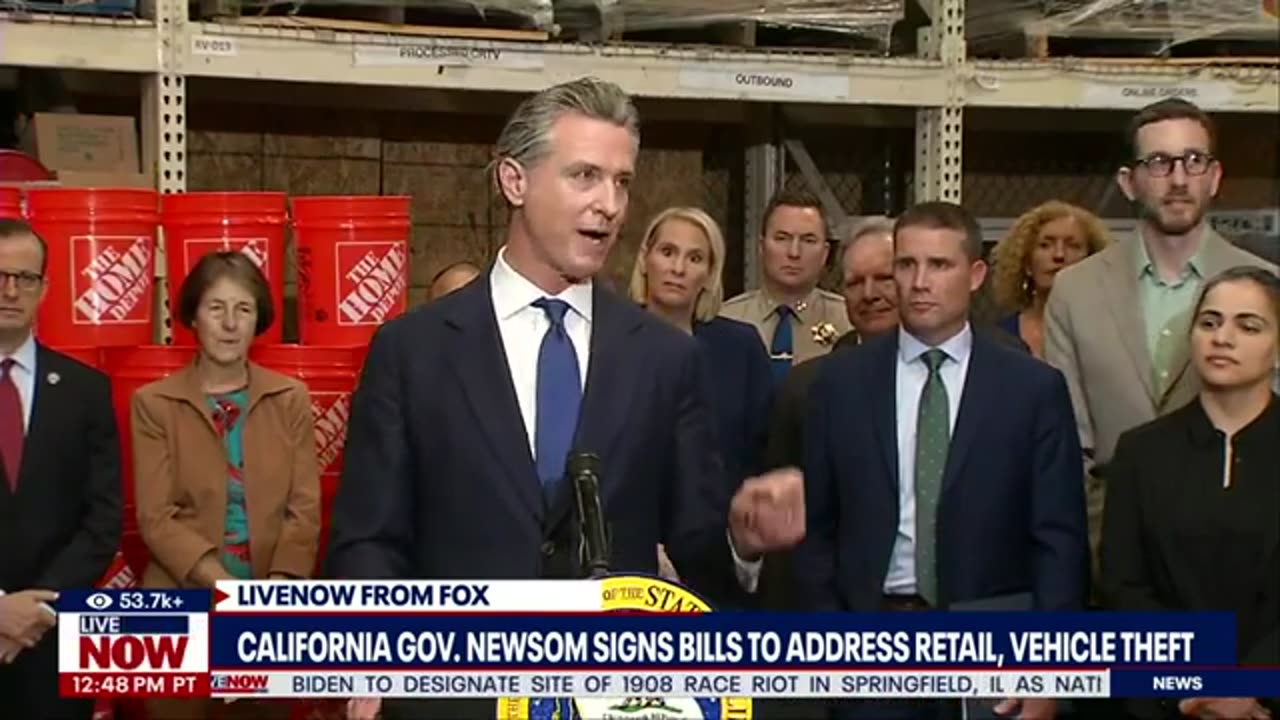 Newsom signs bills to tackle California crime in retail, vehicle theft | LiveNOW from FOX