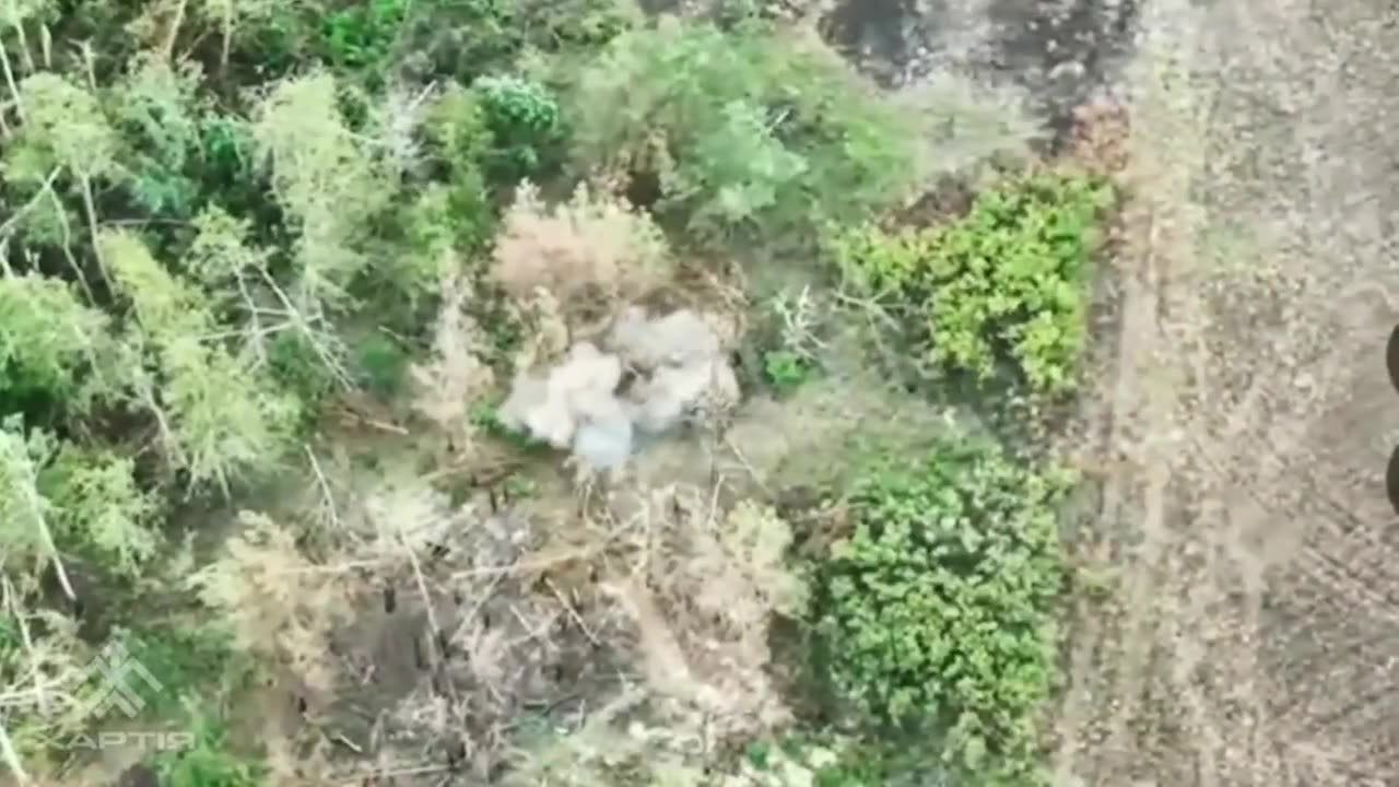 💥👀 Destruction of Russian column and drone operators' command post
