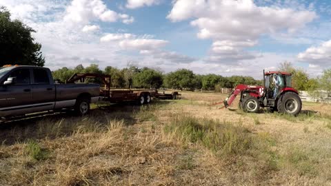 Hauling hay to the farm