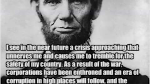 President Lincoln's fear came true!