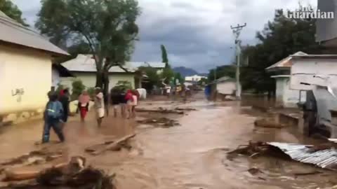 Flash floods in Indonesia and Timor-Leste leave scores dead and hundreds displaced