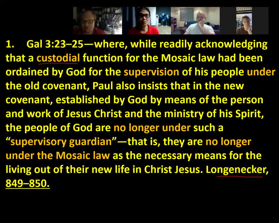 Dispensationalism 12 The Mosaic Law Existence And End