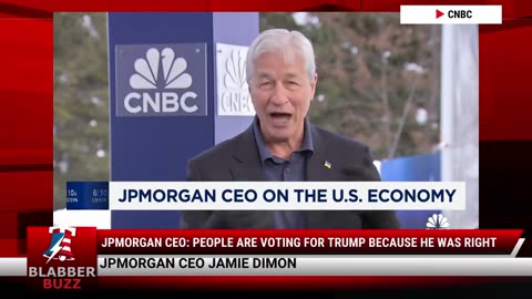 JPMorgan CEO: People Are Voting For Trump Because He Was Right