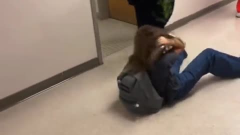 Tranny Boy Beats Up Random Girls in School