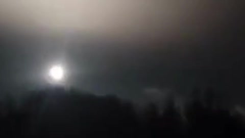 It looks like a meteor But this is a Russian rocket