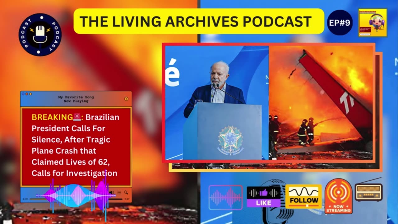 BREAKING🚨: Brazilian President Calls For Silence, After Tragic Plane Crash that Claimed Lives of 62