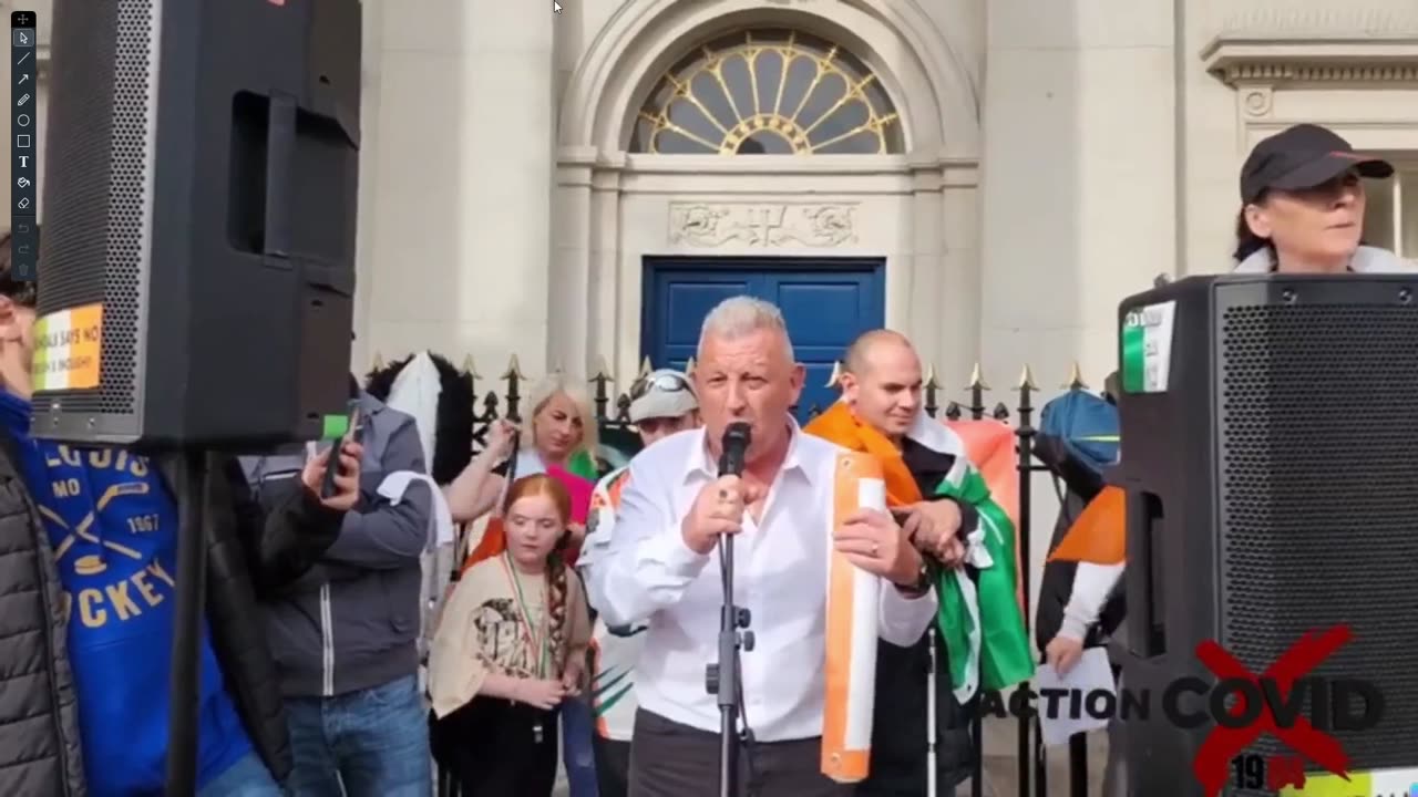 Speaker 1-At the Patriots of Eire Rally-Freedom March in Dublin 6-10-24