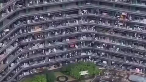An Apartment Building In China Where 20,000 People Live!