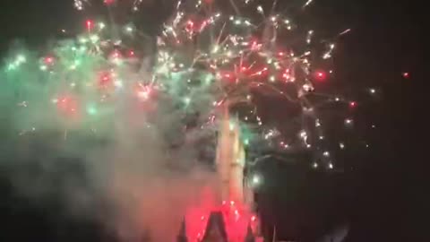 Fireworks feast in the playground