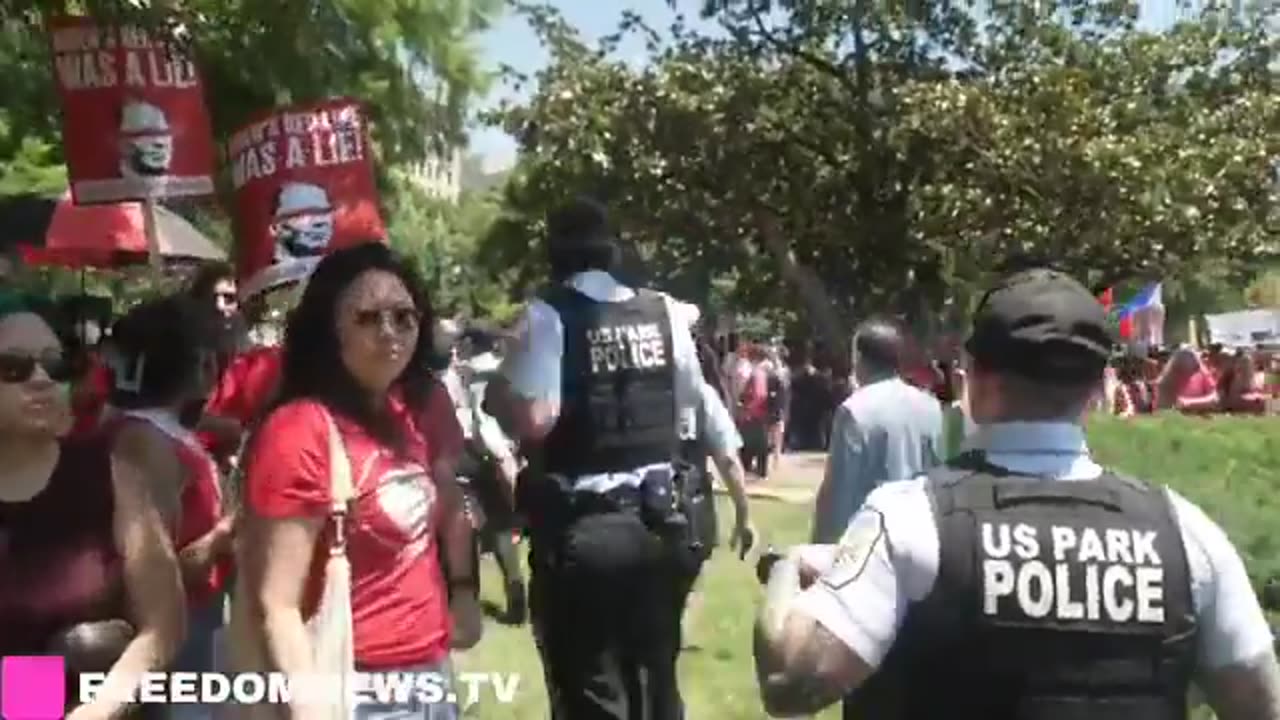 🚨#BREAKING: Thousands of pro-Palestine protesters and activists are lighting off...