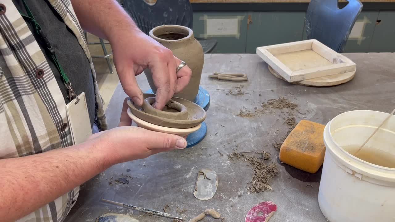 How to make a Coil Pot Lidded Jar Part 4