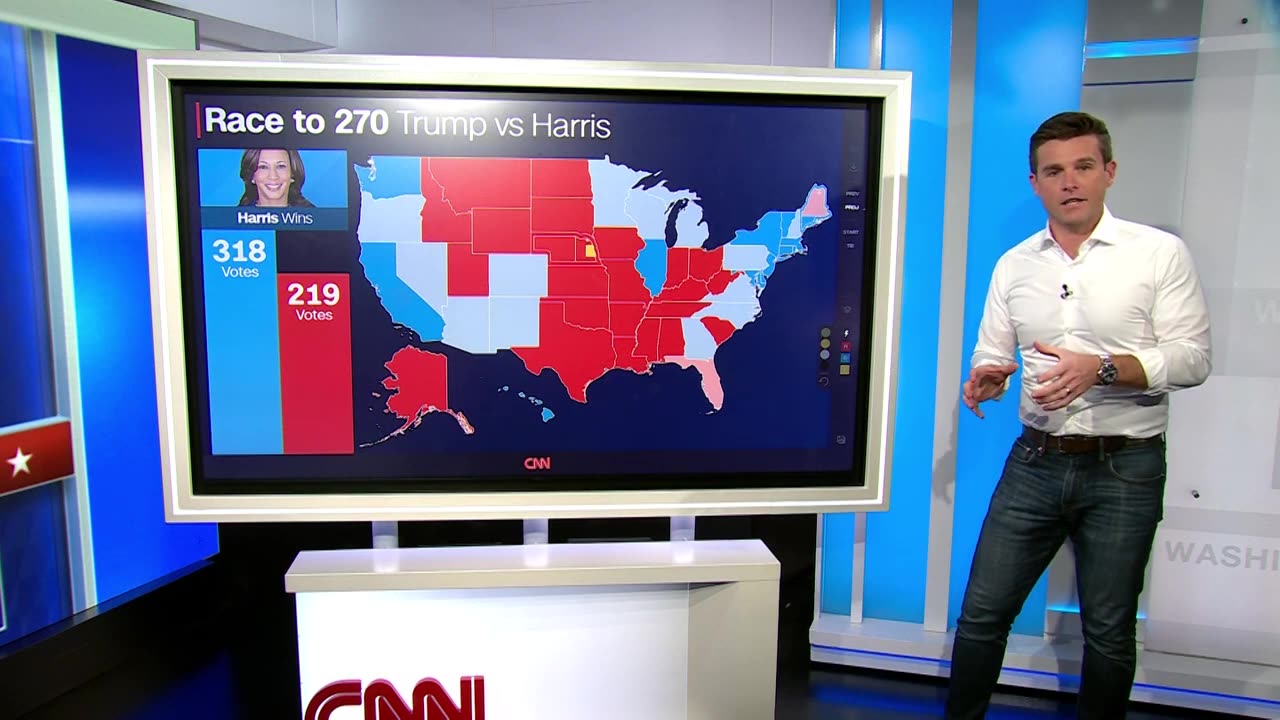 These are the potential pathways for Harris to win the Electoral College