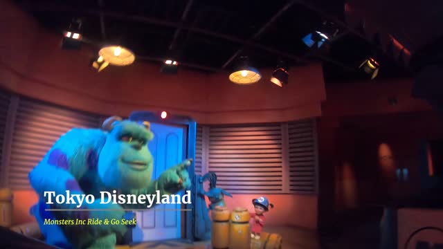 Tokyo Disneyland Monsters Inc Ride and Go Seek attraction