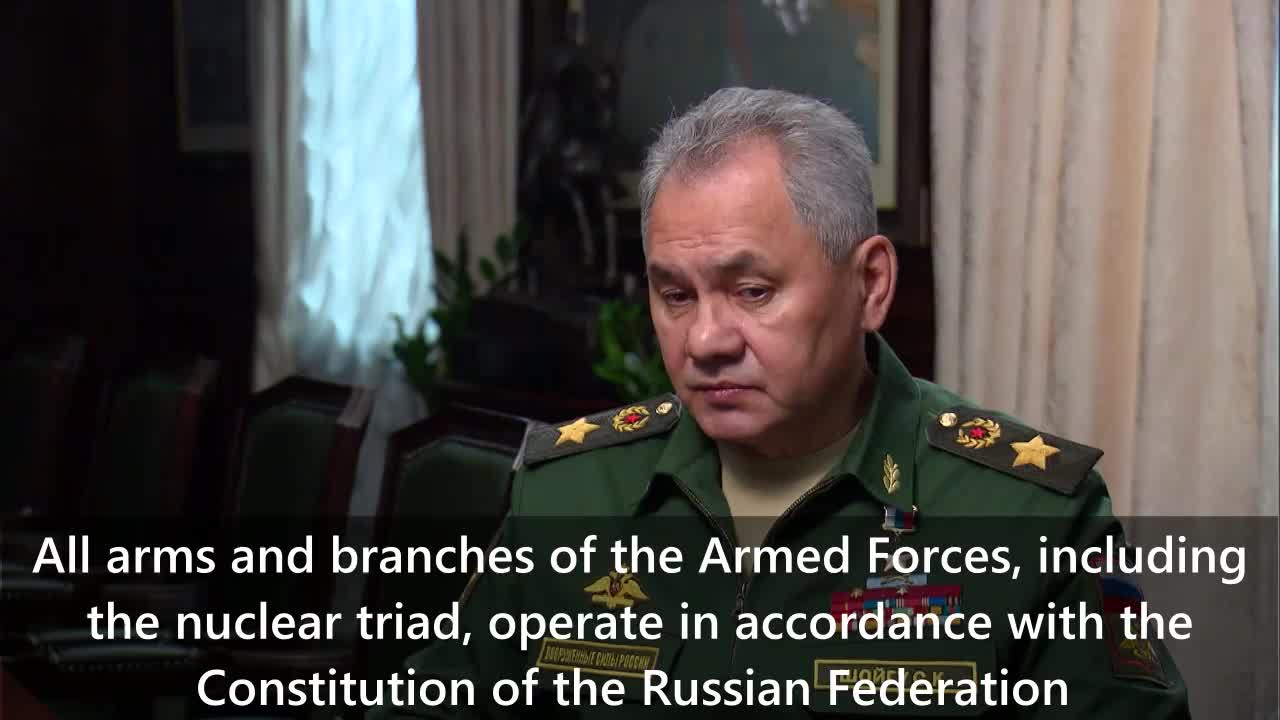 Interview of the Minister of Defence of Russia General of the Army Sergei Shoigu