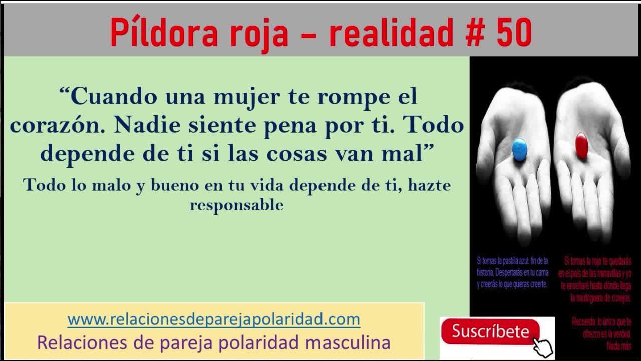 Píldora roja – realidad # 50