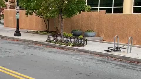 Boarded up Businesses in DC. Bet they're not waiting for Republicans to riot.