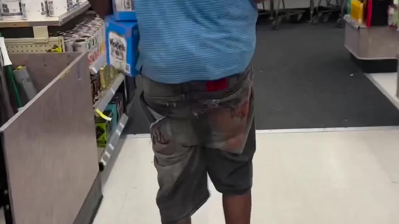 Man Casually Exits Walgreens With Two Boxes of Beer Without Paying