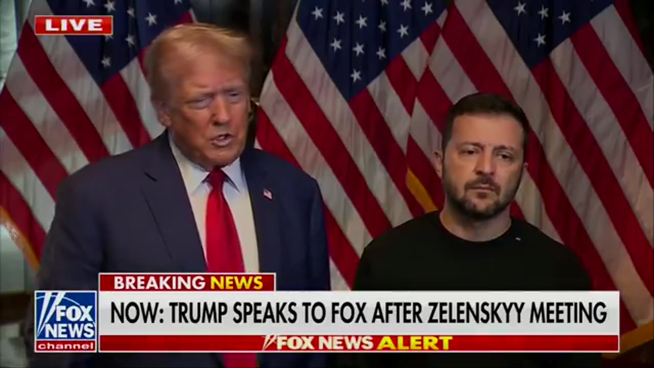 Trump is with Zelensky and Zelensky doesn’t look happy