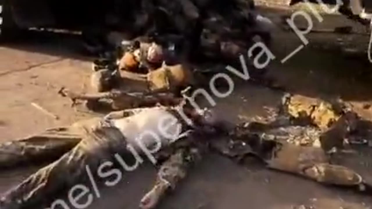 Video of the ZSU hitting a column of Russians in Hladkivka, Kherson region, on November 10