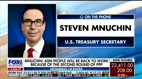 Steve Mnuchin speaks on travel opening up