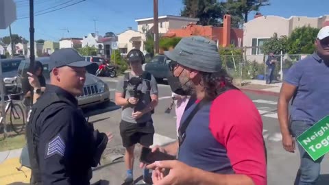 Defund The Police activist begs cops to arrest a man who confronted him for beating his wife