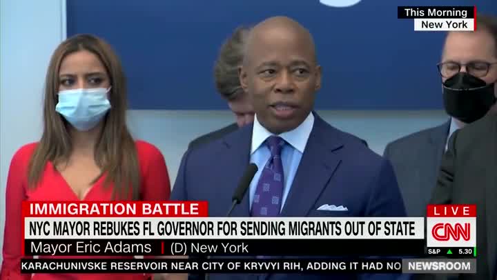 Eric Adams Condemns DeSantis Flying Migrants To Martha's Vineyard